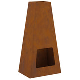 Chalet in Acciaio Resistente alle Intemperie 50x35x100 cm