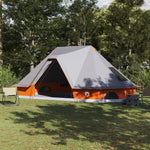 Tenda Familiare Tipi - Grigio e Arancione, per 10 Persone, Impermeabile