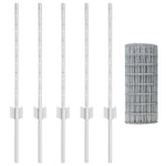 Set di Recinzione Euro Set di 2 Acciaio zincato 10 x 0.6 m