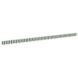 Tenda Valance per Telaio da 5 m Verde e Bianco 4.8x0.2 m
