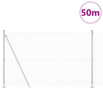Recinzione a rete saldata con 13 pali flangiati 1.5x50 m in acciaio galvanizzato