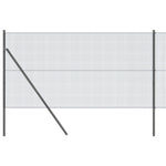 Set di Pali per Recinzione Rivestito in PVC Set di 2 Grigio