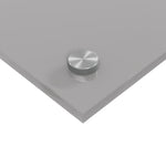 Schienale cucina Grigio chiaro 120x60x0,6 cm in vetro temperato