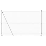 Recinzione in Filo Saldato con 13 Pali Flangiati 1.5x50 m Acciaio Zincato