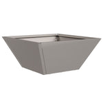 Fioriera in Metallo Acciaio Inossidabile 35 x 35 x 15 cm Durevole