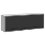 Armadio per Attrezzi a Muro con Porta a Gas Nera 100x25x35 cm
