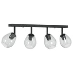 Lampade da soffitto con paralume in vetro regolabile anthracite E27