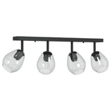 Lampade da soffitto con paralume in vetro regolabile anthracite E27