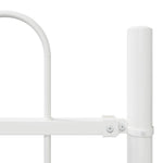 Recinzione da Giardino VidaXL con Parte Superiore ad Arco Bianca 11,9x1 m in Acciaio