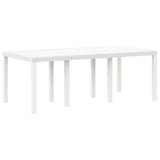 Set Pranzo Giardino 9 Pezzi con Cuscini Bianco Polyrattan