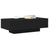 Tavolino da caffè Nero Rovere 100x30x36,5 cm Legno ingegnerizzato