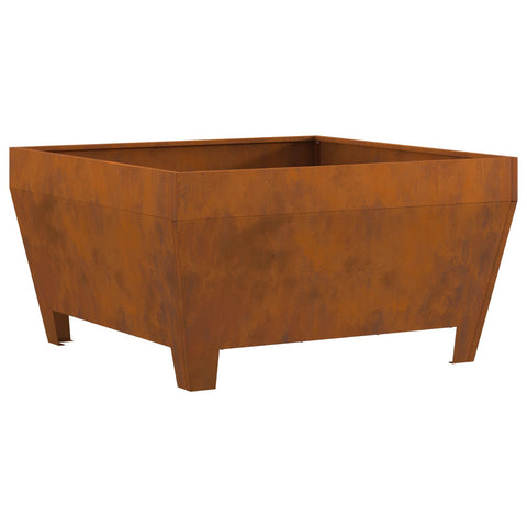 Braciere Quadrato 80x80x43 cm in Acciaio Inossidabile di vidaXL