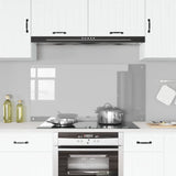 Schienale cucina Grigio chiaro 120x60x0,6 cm in vetro temperato