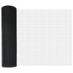 Set di Pali per Recinzione Set di 2 Grigio Plastica, Metallo