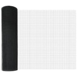 Set di Pali per Recinzione Set di 2 Grigio Plastica, Metallo