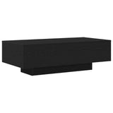 Tavolino da caffè Nero Rovere 100x30x36,5 cm Legno ingegnerizzato