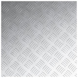 Pannelli in Alluminio a Scacchiera 4 pz Antiscivolo 50x50 cm