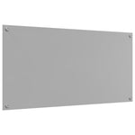 Schienale cucina Grigio chiaro 120x60x0,6 cm in vetro temperato