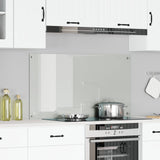 Schienale Cucina Trasparente 110x60x0,6 cm in Vetro Temperato
