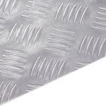 Pannelli in Alluminio a Scacchiera 4 pz Antiscivolo 50x50 cm