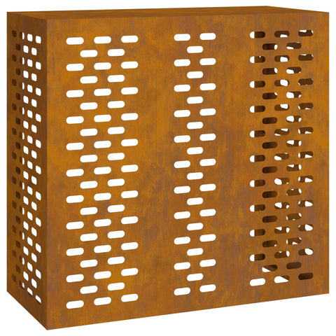 Copertura per Condizionatore d'Aria 110x50x105 cm Acciaio Invecchiato