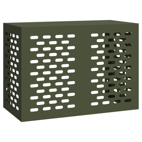Cover per Condizionatore d'Aria Verde Oliva 100x50x70 cm Acciaio