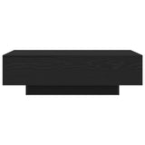 Tavolino da caffè Nero Rovere 100x30x36,5 cm Legno ingegnerizzato