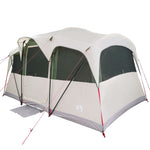 Tenda Familiare con Finestre a Cupola Verde per 10 Persone Impermeabile