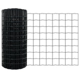 Recinzione Euro con 22 Post Grey 0,6x50 m Acciaio