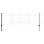 Recinzione Euro con 22 Post Grey 0,6x50 m Acciaio