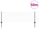 Recinzione Euro con 22 Post Grey 0,6x50 m Acciaio