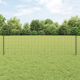 Recinzione Euro con 22 Post Grey 0,6x50 m Acciaio