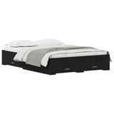 Struttura letto con cassetti Rovere nero Legno ingegnerizzato