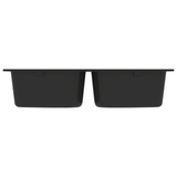 Lavello da cucina in granito nero 760x480x184 mm -