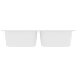 Lavello da cucina Bianco 76 x 48 x 30 cm Quarzo e Resina