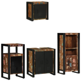 Set di mobili per il bagno 4 pcs Legno massello riciclato