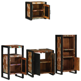 Set di mobili per il bagno 4 pcs Legno massello riciclato