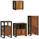 Set di mobili per il bagno 4 pcs Legno massello riciclato