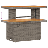 Set di divani da giardino 8 pezzi con cuscini Rattan Grigio Acacia
