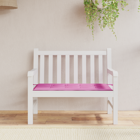 Cuscino per Panchina da Giardino Rosa 120x50x4 cm Tessuto Oxford