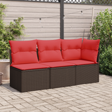 Divano da giardino  Marrone 55 x 62 x 69 cm polyrattan