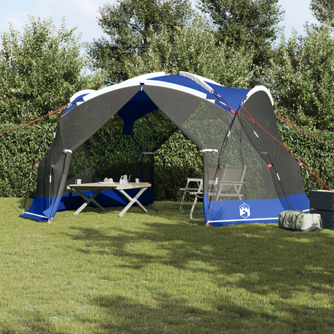 Rete per zanzare da campeggio con porte Blu per 10 persone Impermeabile