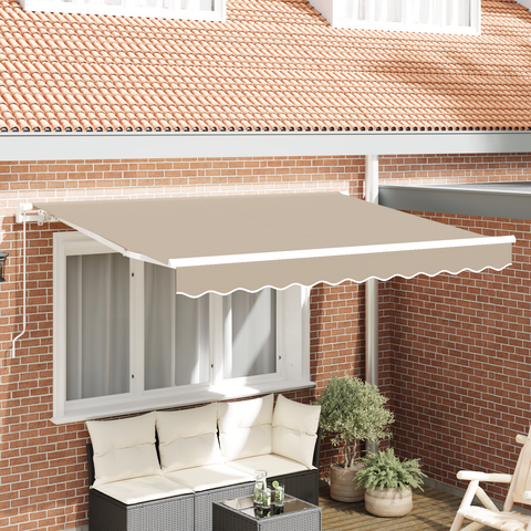Tessuto di Ricambio per Tenda da Sole per Telaio 3.5x2 m Beige
