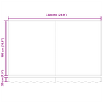 Tessuto di Ricambio per Tenda da Sole per Telaio 3.5x2 m Beige