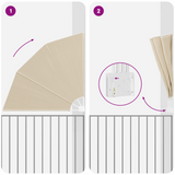 Schermo di Privacy per Balcone Beige 140 x 140 cm Tessuto