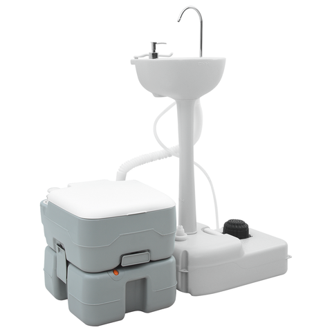 Tavolo da Campeggio corpo grigio+coperchio bianco+grigio fresco