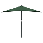 Ombrellone da Giardino Half con Palo in Alluminio Verde 294 cm