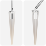Pali per recinzione con punta 7 pz 32 mm 100 cm Acciaio zincato