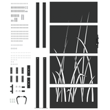 Cancello da giardino Nero 105 x 175 cm