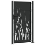 Cancello da giardino Nero 105 x 175 cm